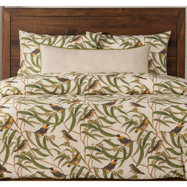 Smithsonian Bird Print Duvet Cover & Insert Set Wayfair